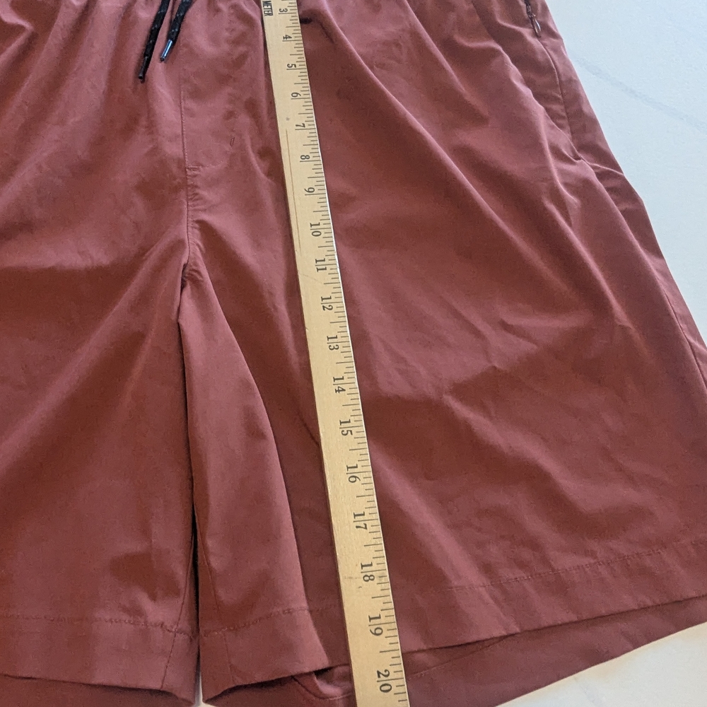 Old Navy Active Stretchtech Rust Colored Shorts Men’s Elastic Pull-On, Size XL - Picture 3 of 8